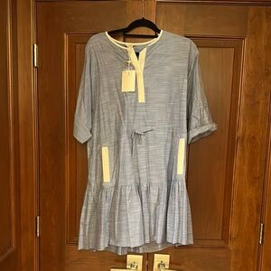 Joie Light Blue Tunic with White Trim